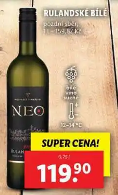Lidl Rulandské bílé nabídka