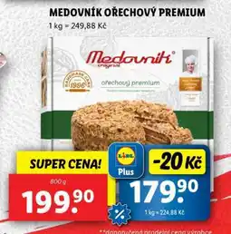 Lidl MEDOVNÍK OŘECHOVÝ PREMIUM nabídka