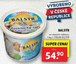Lidl BALSÝR Žirovnický sýr nabídka