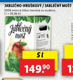 Lidl JABLEČNO HRUŠKOVÝ JABLEČNÝ MOŠT nabídka