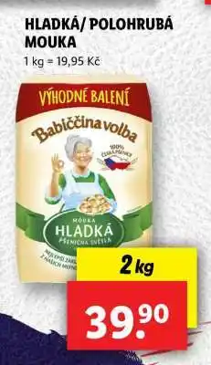 Lidl HLADKÁ / POLOHRUBÁ MOUKA nabídka