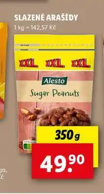 Lidl Slazené arašídy nabídka
