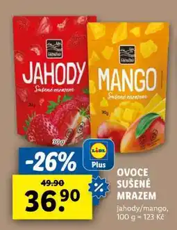 Lidl OVOCE SUŠENÉ MRAZEM nabídka