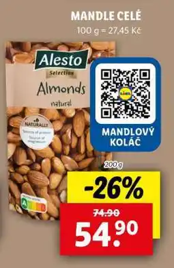 Lidl MANDLE CELÉ nabídka