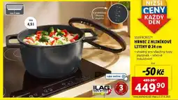 Lidl SILVERCREST HRNEC Z HLINÍKOVÉ LITINY Ø 24 cm nabídka