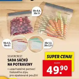 Lidl SILVERCREST SADA SÁČKŮ NA POTRAVINY nabídka