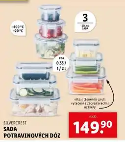 Lidl SILVERCREST SADA POTRAVINOVÝCH DÓZ nabídka