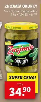 Lidl Znojmia Okurky nabídka