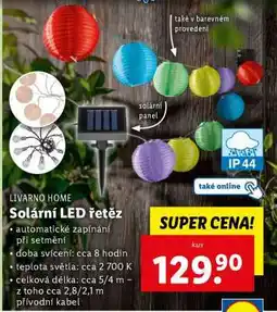 Lidl LIVARNO home Solární LED řetěz nabídka