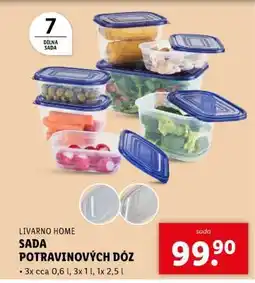 Lidl LIVARNO HOME Sada potravinových dóz nabídka