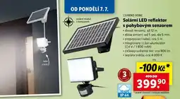 Lidl LIVARNO HOME Solární LED reflektor s pohybovým senzorem nabídka