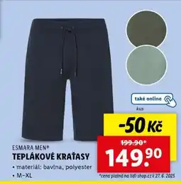 Lidl ESMARA MEN TEPLÁKOVÉ KRAŤASY nabídka