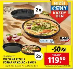 Lidl SILVERCREST Plech na pizzu / Forma na koláč - 2 kusy nabídka