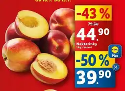 Lidl Nektarinky nabídka