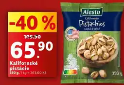 Lidl KALIFORNSKÉ PISTÁCIE nabídka