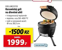 Lidl GRILLMEISTER Keramický gril na dřevěné uhlí nabídka