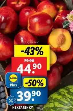 Lidl Nektarinky nabídka