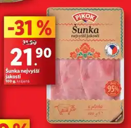 Lidl Šunka nejvyšší jakosti nabídka