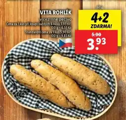 Lidl VITA ROHLÍK vícezrnné pečivo nabídka