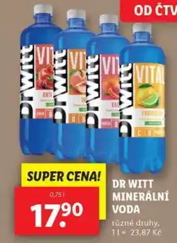 Lidl Dr Witt Minerální Voda nabídka