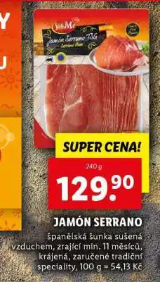 Lidl Jamón serrano nabídka