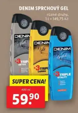 Lidl Denim sprchový gel nabídka