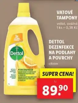 Lidl DETTOL DEZINFEKCE NA PODLAHY A POVRCHY nabídka