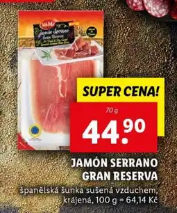 Lidl JAMÓN SERRANO GRAN RESERVA nabídka