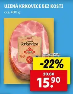 Lidl Uzená krkovice bez kosti nabídka