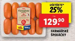 Lidl Farmářské špekáčky nabídka