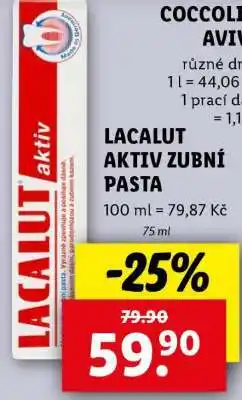 Lidl Lacalut aktiv Zubní pasta nabídka