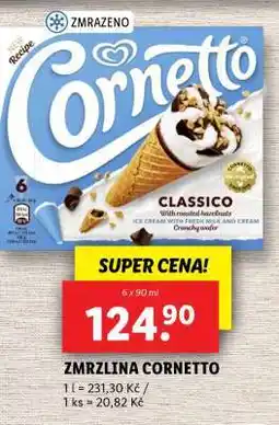 Lidl Zmrzlina Cornetto nabídka