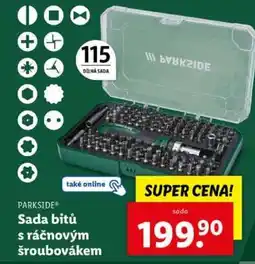 Lidl PARKSIDE Sada bitů s ráčnovým šroubovákem nabídka