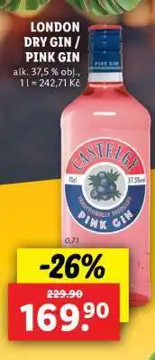 Lidl LONDON DRY GIN / PINK GIN nabídka
