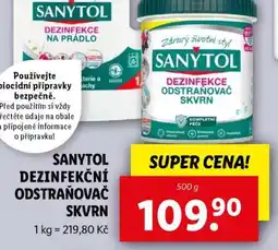 Lidl SANYTOL DEZINFEKČNÍ ODSTRAŇOVAČ SKVRN nabídka