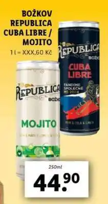 Lidl BOŽKOV REPUBLICA CUBA LIBRE / MOJITO nabídka