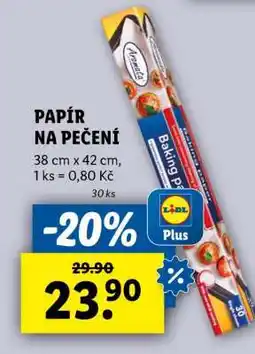 Lidl Papír na pečení nabídka
