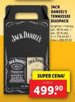Lidl JACK DANIEL'S TENNESSEE DUOPACK nabídka