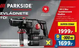 Lidl PARKSIDE PERFORMANCE 20 V Aku kombinované kladivo nabídka