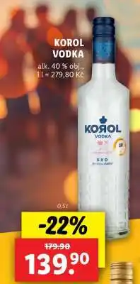 Lidl KOROL VODKA nabídka