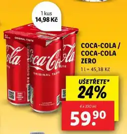 Lidl COCA-COLA, COCA-COLA ZERO nabídka