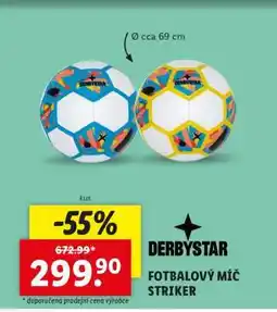 Lidl DERBYSTAR FOTBALOVÝ MÍČ STRIKER nabídka