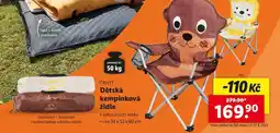 Lidl CRIVIT Dětská kempinková židle nabídka