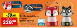 Lidl CRIVIT Dětská kempinková lampa / dětská čelovka nabídka