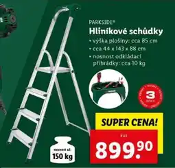 Lidl PARKSIDE Hliníkové schůdky nabídka