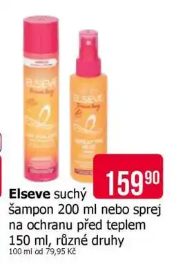 Teta Elseve suchý šampon 200 ml nebo sprej na ochranu před teplem 150 ml nabídka