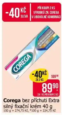 Teta Corega bez příchuti Extra silný fixační krém 40 g nabídka