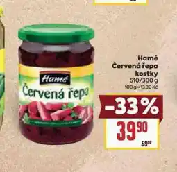 Billa Hamé řepa červená kostky nabídka