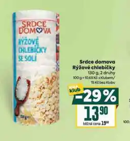 Billa Rýžové chlebíčky nabídka