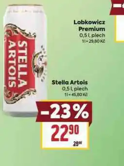 Billa Pivo stella artois nabídka